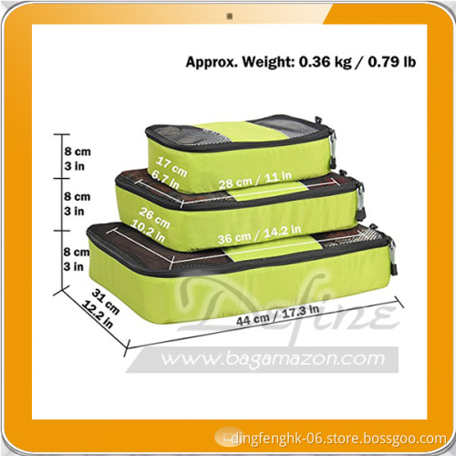 Durable Travel Packing Cubes 3 pieces Value Set